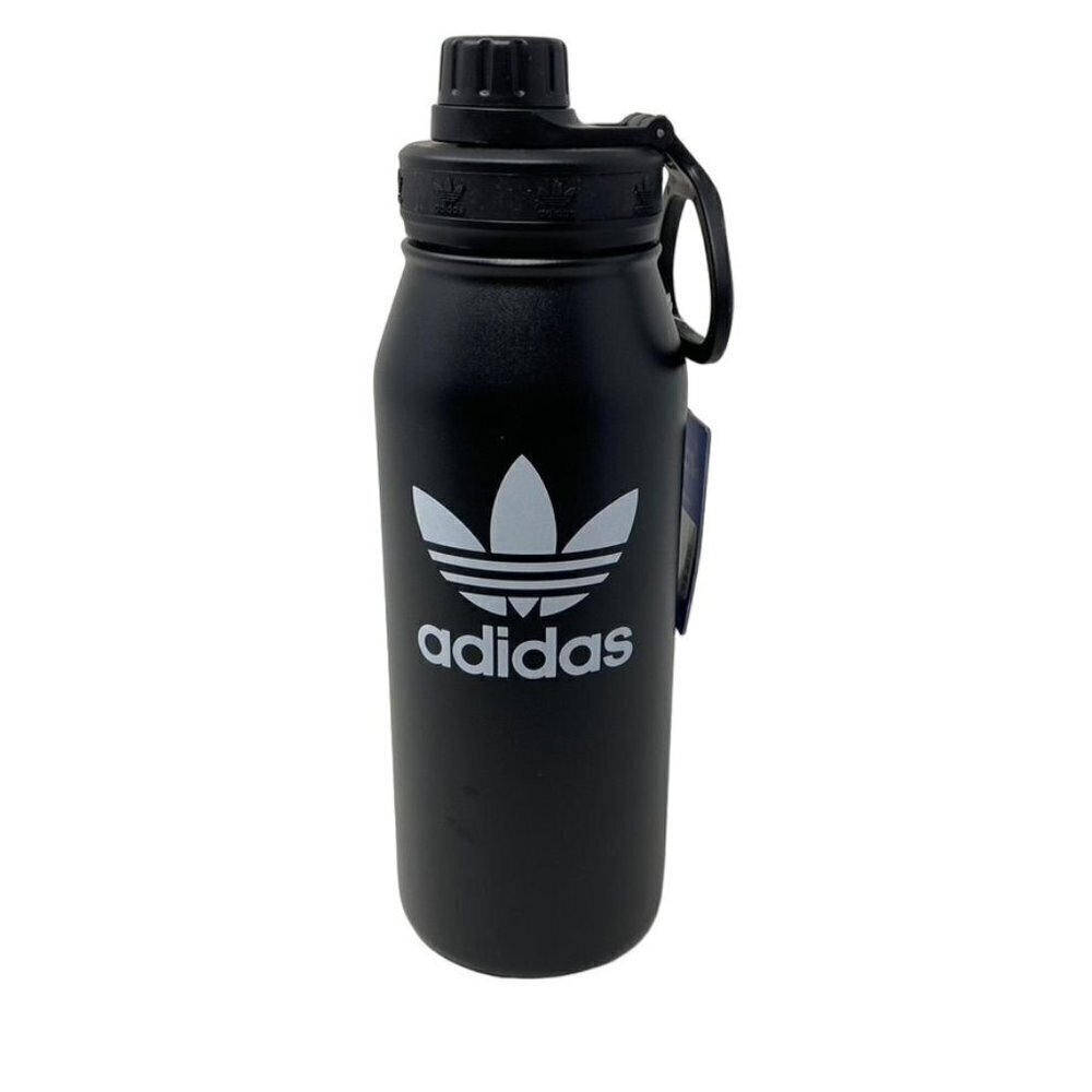 Adidas STEEL METAL BOTTLE 1L Trefoil Black White Tumbler